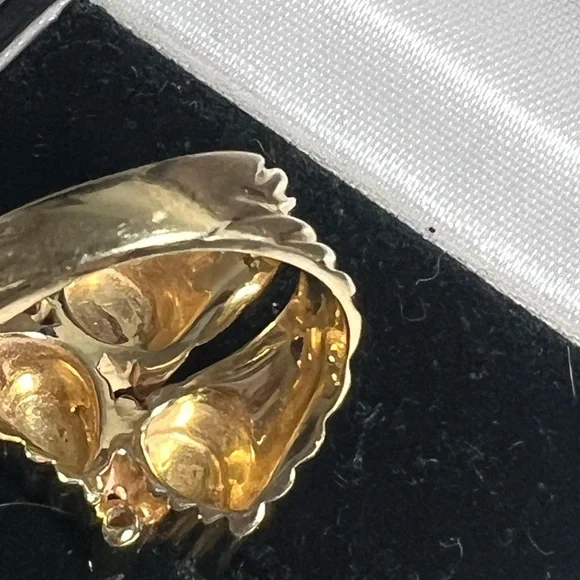 Art Nouveau 14k Yellow Gold, Diamonds
Turquoise Ring💛🩵💎 - Picture 13 of 17